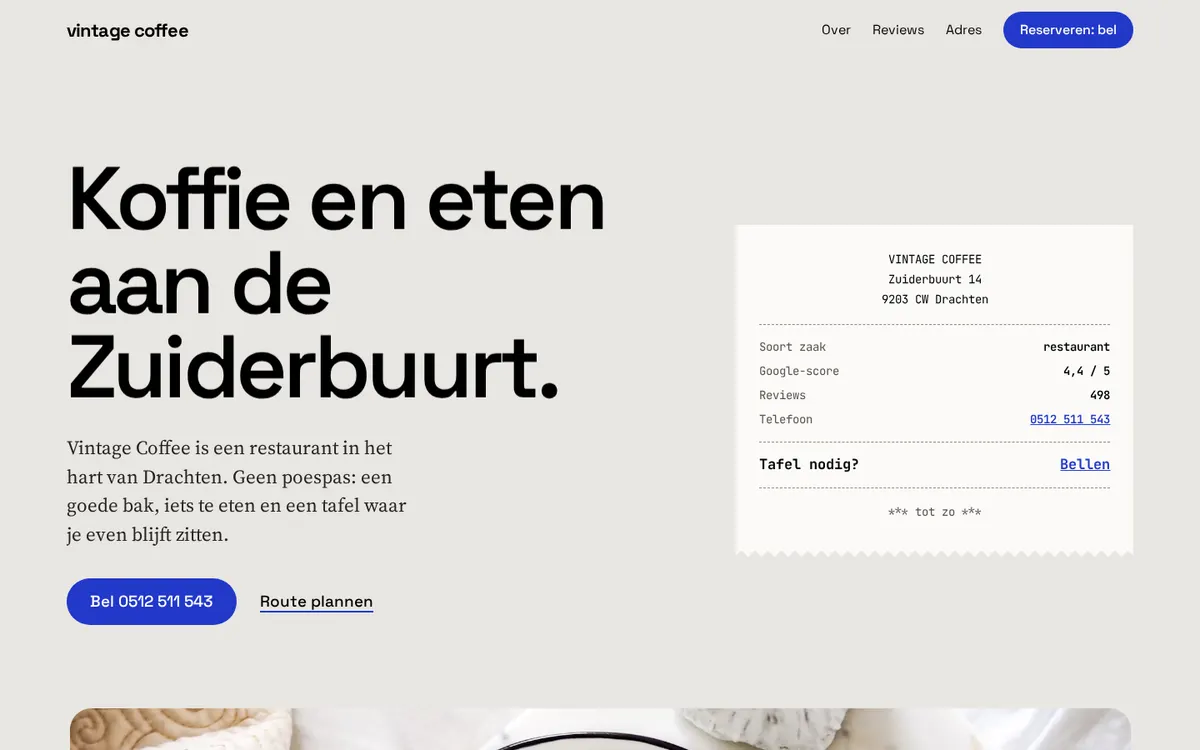 Voorpagina van richting B, Het bonnetje